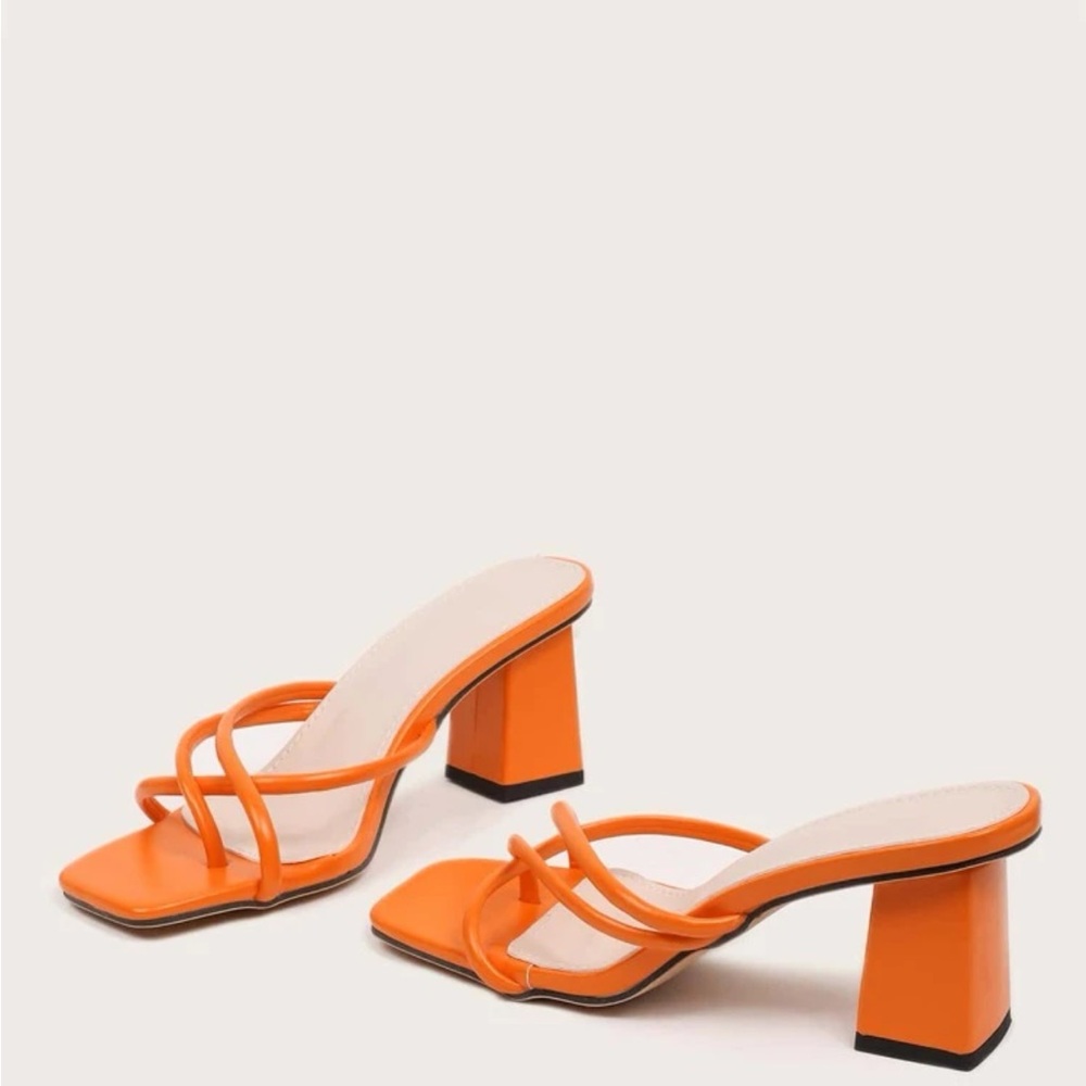 SHEIN Orange Chic Heels